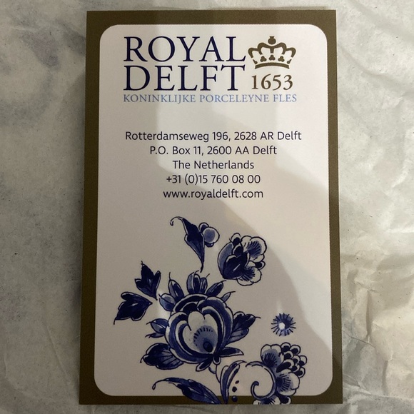 Authentic Royal Delft Porcelain Plate - Picture 5 of 8